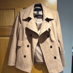Women's Tan Peacoat